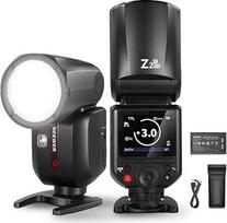 NEEWER Z2PRO-F 2.4G TTL blykstė su apvalia galvute Speedlite Fujifilm, belaidis suderinamas su Godox, 76W 1/8000s HSS, naudotojo sąsaja, TTL/M TCM jungiklis, 7,2 V/3000 mAh baterija, 600 blyksnių su pilna galia