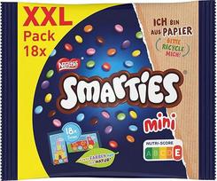 Nestlé SMARTIES Mini XXL maišelis, spalvingi šokolado lęšiai, idealiai tinka dalytis ir užkandžiauti su šeima ir draugais, natūralių spalvų, perdirbama pakuotė, pakuotė po 1 (1 x 259 g)