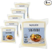 Saganaki (keptas ant grotelių ir keptas sūris) 6 x 200 g "Kolios" graikiško karvės pieno sūrio + 20 ml "Jassas" alyvuogių aliejaus