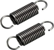 SAJMAKUWLA Zugfeder, Zugfedern, 2 Stück Zugfeder, Doppelhaken-Zugfedern aus Federstahl, WD 1,8 mm, AD 8-20 mm, Länge 40-400 mm(1.8 x 10 x 170 mm)