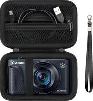 Supmay kietas dėklas skaitmeniniam fotoaparatui "Canon PowerShot SX740/SX730/SX720/SX620/G7X", juodas, lagaminas