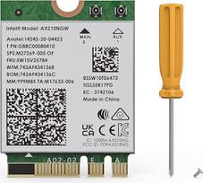 WAVLINK WiFi 6E belaidžio ryšio kortelė, "Intel AX210" trijuostis 5400Mbps 2,4GHz/5GHz/6GHz tinklo adapteris su "Bluetooth 5.3", skirtas nešiojamiesiems kompiuteriams, itin mažo vėlavimo, palaiko "Windows 10/11" (64bit), M.2/NGFF