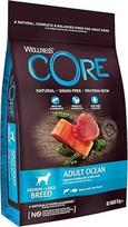 Wellness Core sausas maistas šunims, be grūdų, su dideliu mėsos kiekiu, įvairių skonių.