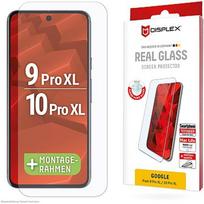 Displex Panzerglas 2D/ Clear (10H) für Google Pixel 9 Pro XL Eco-Montagerahmen, Tempered Glas, kratzer-resistente Schutzfolie, hüllenfreundlich 02008