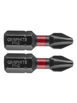 Smūginiai antgaliai GRAPHITE PH2 25 mm (2 vnt.)