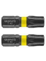 Smūginiai antgaliai GRAPHITE TX40 x 25 mm (2 vnt.)