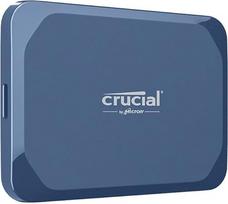 "Crucial X10 CT6000X10SSD9-02" 6 TB išorinis SSD kietasis diskas, iki 2100MB/s, USB-C 3.2 Gen2, atsparus vandeniui ir dulkėms pagal IP65, nešiojamasis SSD diskas "Mac", kompiuteriui, išmaniajam telefonui ir žaidimų konsolei, matinės mėlynos spalvos