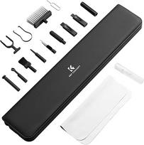 "K&F Concept" 22 in 1 klaviatūros valymo rinkinys, kompiuterio valymo rinkinio priedai, skirti elektroniniams gaminiams, pvz., "Airpod", klaviatūroms, nešiojamiesiems kompiuteriams, ausinėms, mobiliesiems telefonams ir fotoaparatams, valyti, juodos spalvo