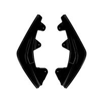 1 pora juodos/anglies pluošto galinio buferio lūpos daliklio difuzoriaus spoilerio BMW 1 serijai F20 F21 LCI M Sport 2015-2019 Black