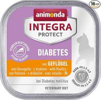 animonda Integra Protect Diabetes Cat Diet Katės ėdalas Diabetes Mellitus, įvairių rūšių ir dydžių, drėgnas pašaras, paukštiena