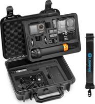 LEKUFEE Vandeniui atsparus kietas dėklas, skirtas DJI Osmo Action 5 Pro, DJI Osmo Action 4, Osmo Action 3, Adventure Combo, Standard Combo, juodas, kelionėms, sportui, žygiams, stovyklavimui, patalpose arba lauke