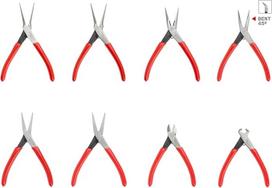 TEKTON 8 dalių mini replės (adatinės, ilgosios, plokščios, pjovimo) | PMN99908