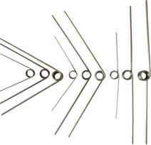 Torsioninė spyruoklė, pagaminta iš nerūdijančio plieno, maža sukimo spyruoklė, pagaminta iš metalo, sukimo spyruoklė, vielos skersmuo 0,5 mm storio, 60/120/180 laipsnių, sukimo spyruoklė, 10 pakuočių, išskirtinio meistriškumo, 0,5 x 3,5 x