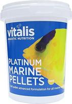 Vitalis Platinum Marine Pellets Fish Food Aquarium (260 g) Akvariumo žuvų maistas akvariumo granulės jūrinėms žuvims - gerai virškinamos ir subalansuotos, su vitaminais ir mineralais (260 g)