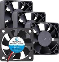 WINSINN 50 mm 24 V ventiliatorius - dvigubas rutulinis guolis, 6500 aps./min., 5015 aušinimo ventiliatorius, skirtas 3D spausdintuvams, maitinimo šaltiniams ir projektams, 30 cm kabelis su XH2.54-2PIN, bešepetėlinis, 50 x 15 mm (4 vnt.)