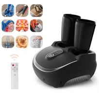 Jinkairui elektrinis pėdų masažuoklis, raminantis Shiatsu pėdų masažas su reguliuojamu oro slėgiu ir šiluma, atpalaiduoja EU Plug
