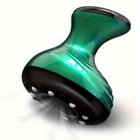 Electric Cupping Set Scraping Massage Tool with 9 Levels Temperature & Strength USB Rechargeable Gua Sha Massager žalia