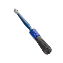 Blue brush with black bristles no. 8