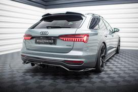 Maxton Design Rear Splitter (with vertical bars) Audi A6 Allroad C8 AU-A6-C8-AR-RD1G+RD2G