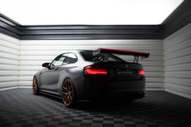 Maxton Design Carbon Spoiler With Internal Brackets Uprights + LED BMW M2 F87 / 2 / 2 M-Pack F22 CF-BM-M2-F87-WING5-INT-245-P+LED