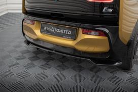 Maxton Design Rear Splitter (with vertical bars) BMW i3 S Mk1 Facelift BM-I3-1-RD1G+RD2G