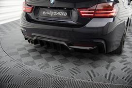 Maxton Design Rear Valance BMW 4 Coupe / Gran Coupe / Cabrio M-Pack F32 / F36 / F33 (Version with exhaust on one side) BM-4-F32-MPACK-RS1GOO_
