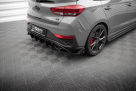 Maxton Design Rear Side Splitters V.4 + Flaps Hyundai I30 N Hatchback Mk3 Facelift HY-I30-3F-N-RSD4G+RSF1B