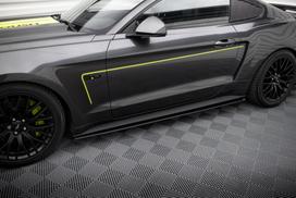 Maxton Design Street Pro Side Skirts Diffusers Ford Mustang GT Mk6 FOMU6GTCNC-SD1B