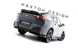 Maxton Design Rear Splitter (with vertical bars) BMW X2 M-Pack / iX2 U10 BM-X2-U10-MPACK-RD1G+RD2G