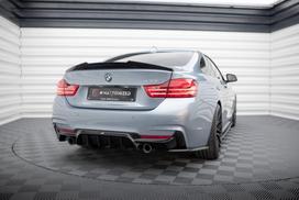 Maxton Design Rear Valance BMW 4 Coupe / Gran Coupe / Cabrio M-Pack F32 / F36 / F33 (Version with single exhausts on both sides) BM-4-F32-MPACK-RS1GO_O