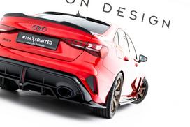 Maxton Design Rear Splitter (with vertical bars) V.1 Audi RS3 Sedan 8Y Facelift AU-RS3-8YF-S-RD2G+RD1G