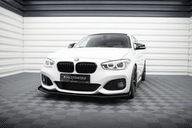 Maxton Design Street Pro Front Splitter V.3 + Flaps for BMW 1 F20 M-Pack Facelift / M140i BM1F20FMCNC-FD3B+FSF1G