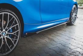 Maxton Design Street Pro Side Skirts Diffusers + Flaps BMW 1 F21 M135i / M140i / M-Pack BM1F20MCNC-SD1B+SRF1G