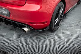 Maxton Design Street Pro Rear Side Splitters + Flaps Volkswagen Golf GTI Mk6 VWGO6GTICNC-RSD1B+RSF1G