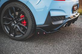 Maxton Design Rear Side Splitters V.7 + Flaps Hyundai I30 N Mk3 Hatchback HY-I30-3-N-RSD7G+RSF