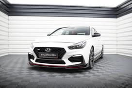 Maxton Design Front Splitter V.6 + Flaps Hyundai I30 N Mk3 Hatchback/Fastback HY-I30-3-N-FD6G+FSF