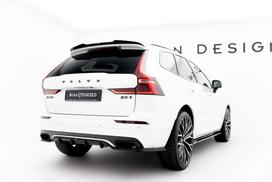 Maxton Design Rear Splitter (with vertical bars) Volvo XC60 Mk2 R-Design VO-XC60-2-RDESIGN-RD1G+RD2G