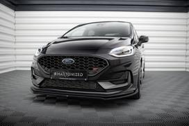 Maxton Design Front Splitter V.1 Ford Fiesta ST / ST-line Mk8 Facelift FO-FI-8F-ST-FD1G