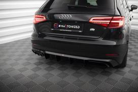 Maxton Design Rear Valance Audi A3 Sportback 8V Facelift (Version with double exhaust tip) AU-A3-3F-SB-RS1GOO_
