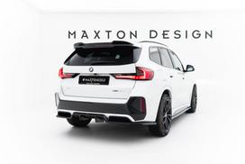 Maxton Design Rear Splitter (with vertical bars) BMW X1 M-Pack U11 BM-X1-U11-MPACK-RD1G+RD2G