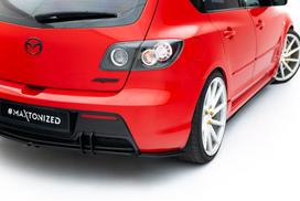 Maxton Design Street Pro Rear Side Splitters Mazda 3 MPS Mk1 EU Version MA3MPS1CNC-RSD2B