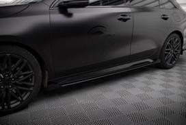 Maxton Design Street Pro Side Skirts Diffusers + Flaps Kia Proceed GT / GT-Line Mk1 Facelift / Ceed GT Mk3 Facelift KICE3FPROGTCNC-SD1B+SF1G