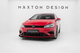 Maxton Design Street Pro Front Splitter + Flaps Volkswagen Golf R / R-Line Mk7 Facelift VWGO7FRCNC-FD2B+FSF1G