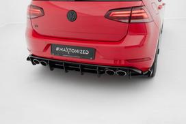 Maxton Design Street Pro Rear Diffuser Volkswagen Golf R Mk7 Facelift VWGO7FRCNC-RS2B