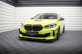 Maxton Design Street Pro Front Splitter + Flaps BMW 1 M-Pack / M135i / 128ti F40 BM140MPACKCNC-FD1B+FSF1G