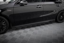 Maxton Design Street Pro Side Skirts Diffusers Mercedes-AMG A35 W177 Facelift MEA177F35CNC-SD1B