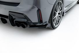 Maxton Design Street Pro Rear Side Splitters V.2 + Flaps BMW M135i F70 BM170MCNC-RSD2BRB+RSF2G