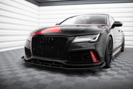 Maxton Design Street Pro Front Splitter + Flaps Audi A7 RS7 Look C7 AUA7C7RS7LOOKCNC-FD1B+FSF1G