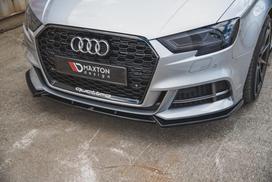 Maxton Design Front Splitter V.3 Audi S3 / A3 S-Line 8V FL Sedan AU-S3-3F-FD3G