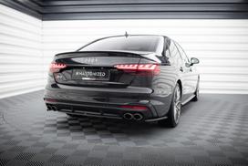 Maxton Design Rear Splitter (with vertical bars) Audi S4 B9 Facelift AU-S4-B9F-RD1G+RD2G